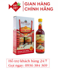 Nước mắm Khải Hoàn Phú Quốc 40 độ đạm 520ml xách 2 chai
