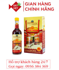 Nước mắm Khải Hoàn Phú Quốc 43 độ đạm xách 2 chai
